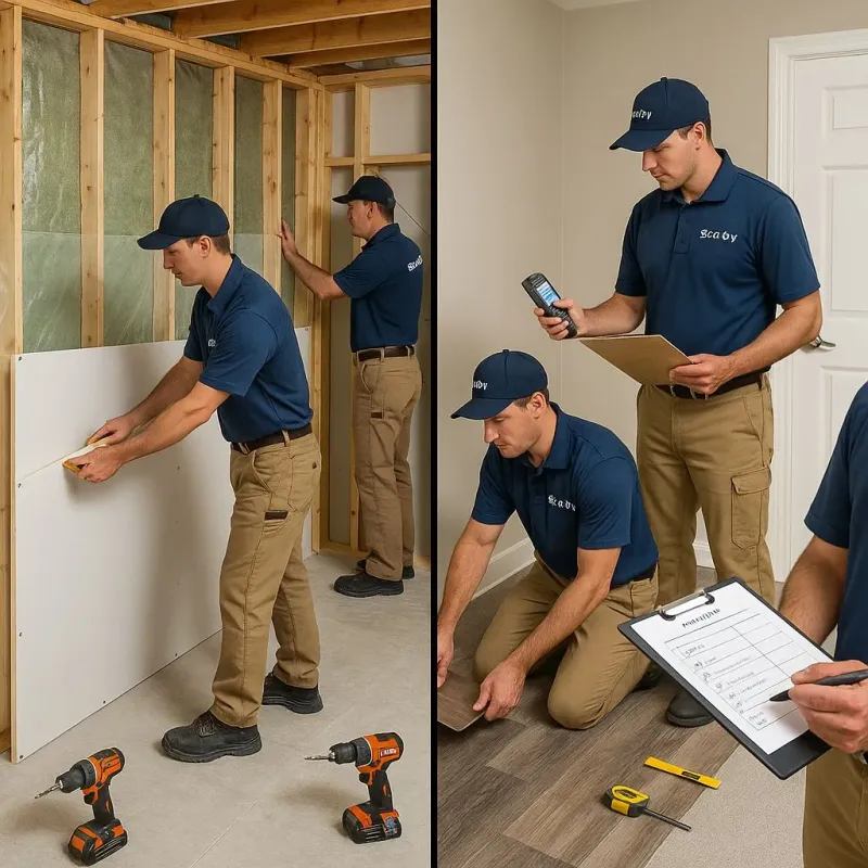 Repairs and Reconstruction process in Slippery Rock, PA