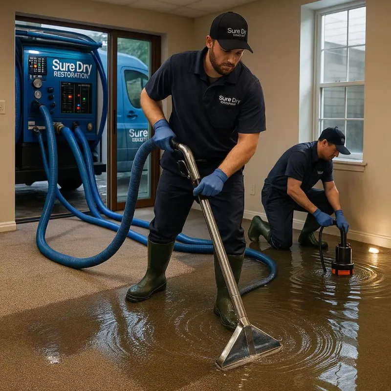 Water Extraction and Removal process in Slippery Rock, PA